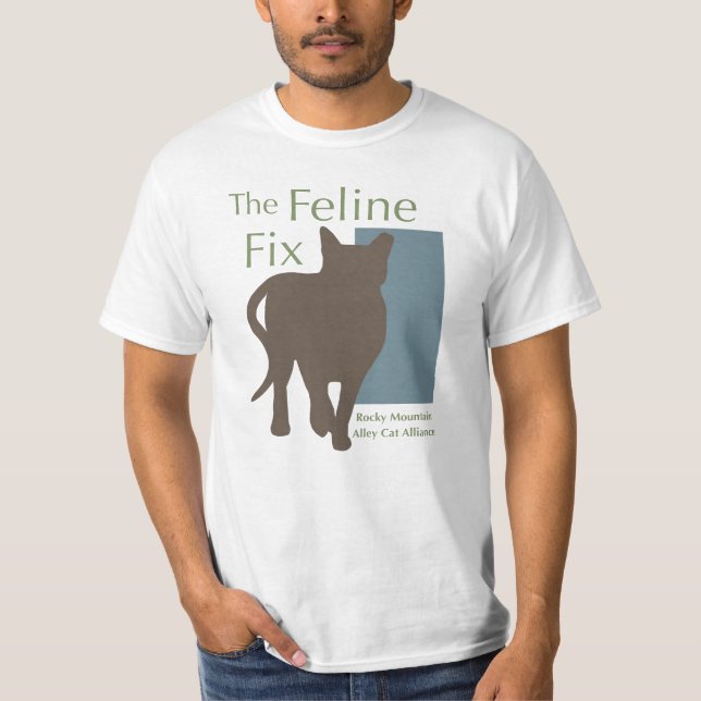 The Feline Fix Logo t-shirt (Front)