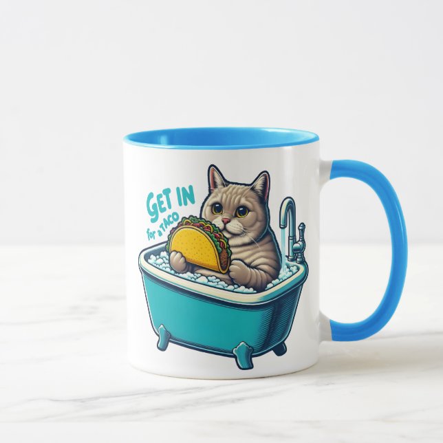 The Feline Taco Soak Mug (Right)
