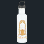 The Fellowship - Small Group, Big Adventure 710 Ml Water Bottle<br><div class="desc">Honor the legendary journey of The Fellowship of the Ring™ with this beautifully illustrated Lord of the Rings™ design. Featuring an elegant Elven-style archway framing The One Ring™ resting upon a stone pedestal, the artwork symbolizes unity, courage, and the power of friendship. The phrase “small group, big adventure” captures the...</div>