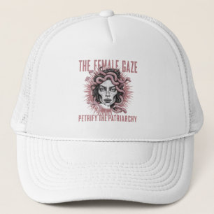 The Female Gaze Petrify The Patriarchy Medusa Trucker Hat