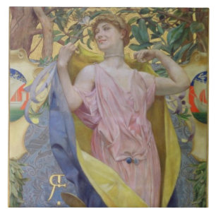 The Feminine Toilet (panel) Ceramic Tile