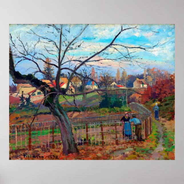 The Fence Camille Pissarro 1872 Poster (Front)