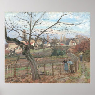 The Fence - Camille Pissarro Fine Art Poster