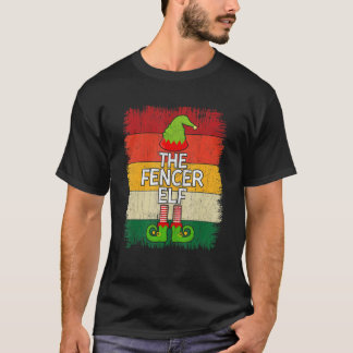 The Fencer Elf Matching Group Christmas Party Paja T-Shirt
