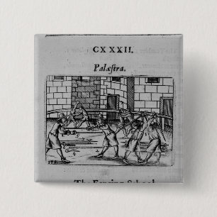 The Fencing School 15 Cm Square Badge