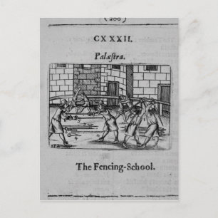 The Fencing School Postcard