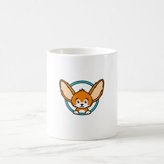 The Fennec Fox Emblem Coffee Mug (Center)