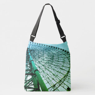 The Ferris Wheel at Osaka, Japan on a Crossbody Bag