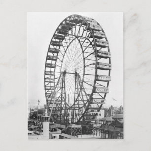 The ferris wheel at the World's Columbian Postcard