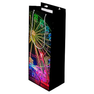 The Ferris wheel, in lights Wine Gift Bag