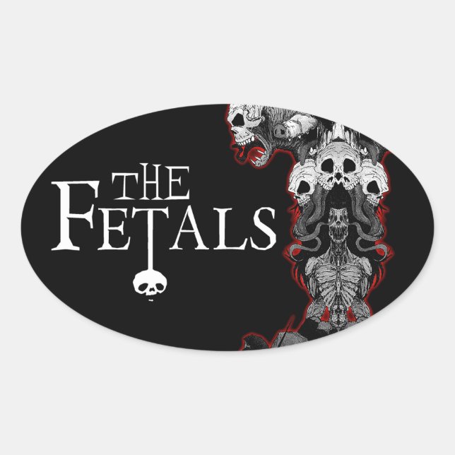 The Fetals Oval Totem Sticker (Front)