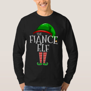 The Fiance Elf Group Matching Family Christmas Gif T-Shirt