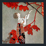 The Fickle Bird by George Barbier Poster<br><div class="desc">George Barbier was one of the preeminent fashion illustrators of the early twentieth century in the forefront of the alliance between art and fashion. He and and his fellow illustrators created bold,  stylised images that conveyed mood and atmosphere.  This illustration is called “The Fickle Bird” (L’Oiseau Volage).</div>