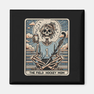 The Field Hockey Mom Tarrot Card  Magnet