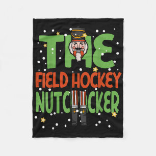 The Field Hockey Nutcracker Funny Christmas Pajama Fleece Blanket