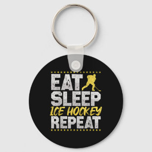 The Field Hockey Repeat Retro Field Hockey Men Ice Key Ring