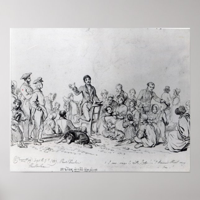 The Field Preacher, 1837 Poster (Front)