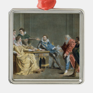 The Fieldmarshal of Brissac Distributes the Dowry Metal Ornament
