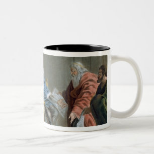 The Fieldmarshal of Brissac Distributes the Dowry Two-Tone Coffee Mug