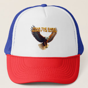 The Fierce Majesty of Bald Eagle Symbolises Spirit Trucker Hat
