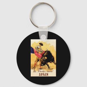 The Fiesta De Toros In Spain Key Ring