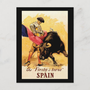 The Fiesta De Toros In Spain Postcard