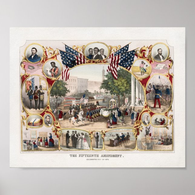The Fifteenth Amendment Celebration Lithograph Poster (Front)