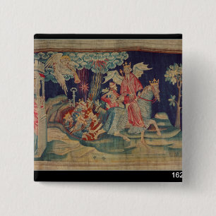 The Fifth Trumpet and the Locusts 15 Cm Square Badge