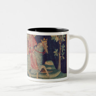 The Fifth Trumpet and the Locusts Two-Tone Coffee Mug