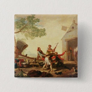 The Fight at the Venta Nueva, 1777 15 Cm Square Badge