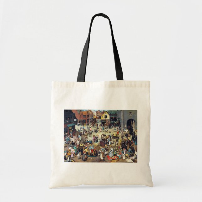 The Fight Between Carnival and Lent, Bruegel Tote Bag (Front)