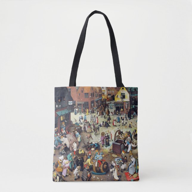 The Fight Between Carnival and Lent, Bruegel Tote Bag (Front)