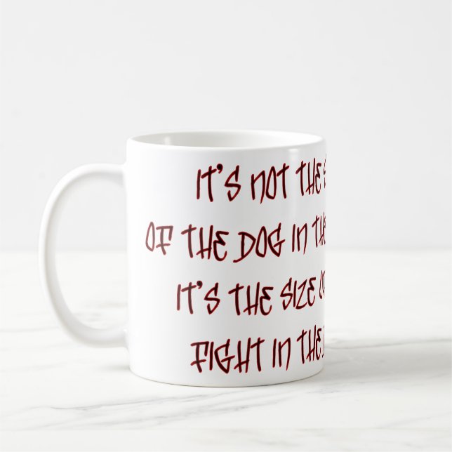 The Fight in the Dog Coffee Mug (Left)