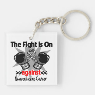 The Fight is On Against Neuroendocrine Cancer Key Ring