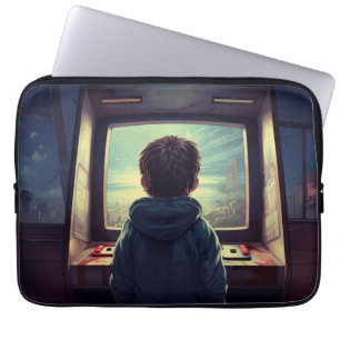 The Final Level A Retro Arcade Dream Laptop Sleeve