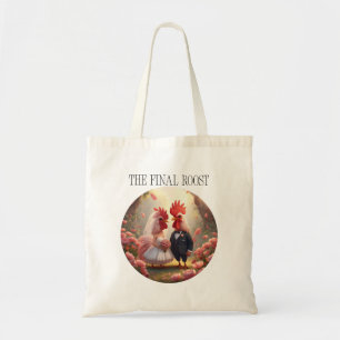 The Final Roost – Cute Rooster Wedding Bachelorett Tote Bag