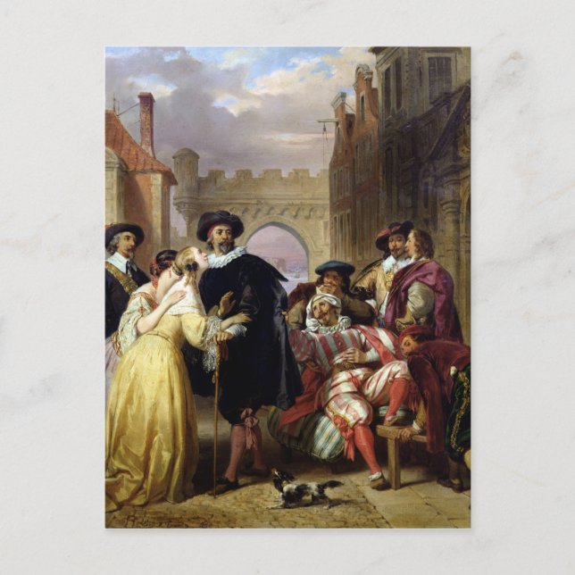 The Final Scene of 'Les Fourberies de Scapin' Postcard (Front)