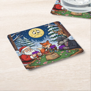 The Final Stake Square Paper Coaster