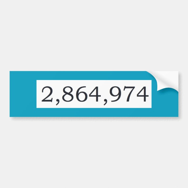 The Final Tally Bumper Sticker (Front)