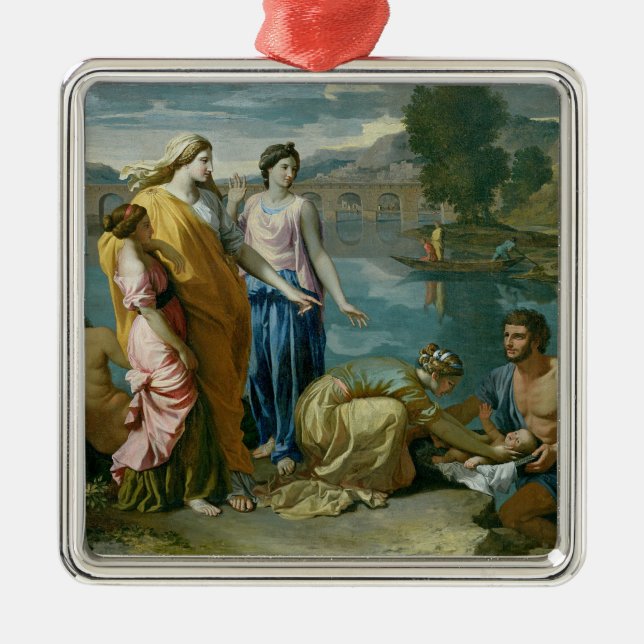 The Finding of Moses, 1638 Metal Tree Decoration (Front)
