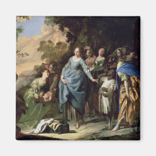 The Finding of Moses, c.1650-56 (oil on canvas) Magnet