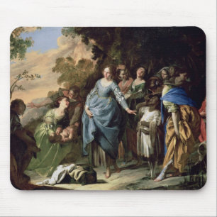The Finding of Moses, c.1650-56 (oil on canvas) Mouse Pad