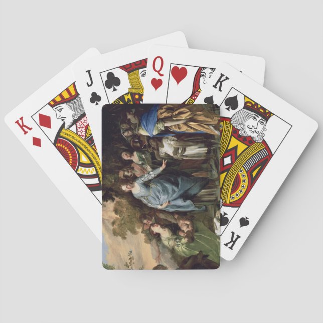 The Finding of Moses, c.1650-56 (oil on canvas) Playing Cards (Back)