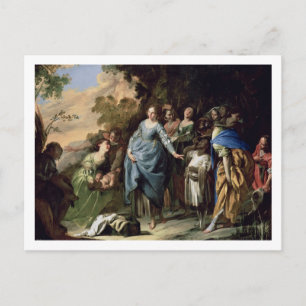 The Finding of Moses, c.1650-56 (oil on canvas) Postcard