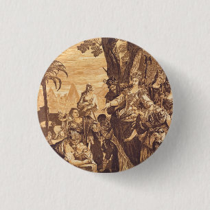The Finding of Moses from Book of Exodus 3 Cm Round Badge