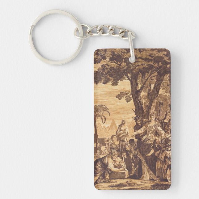 The Finding of Moses from Book of Exodus Key Ring (Front)