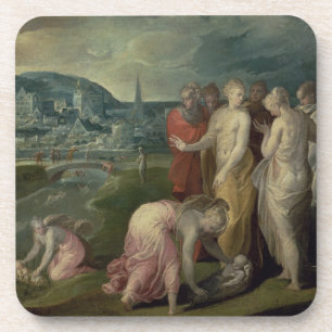 The Finding of Moses (oil on canvas) Coaster