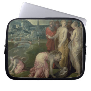 The Finding of Moses (oil on canvas) Laptop Sleeve