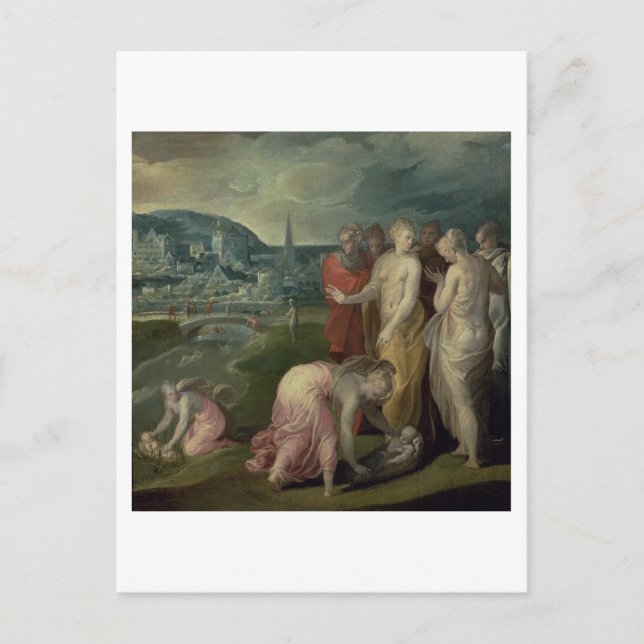 The Finding of Moses (oil on canvas) Postcard (Front)