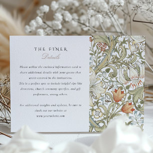 The Finer Details Card Lilies William Morris